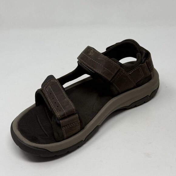 Teva Langdon Sandals Mens 7 Brown Leather Hiking Camping Outdoors Ankle Strap main image 5